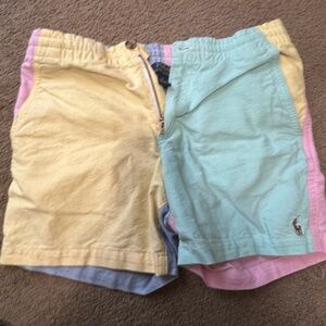 Polo by Ralph Lauren Yellow and Pink Casual Shorts